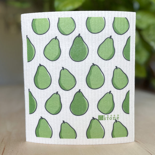 Swedish Dishcloth with Pears