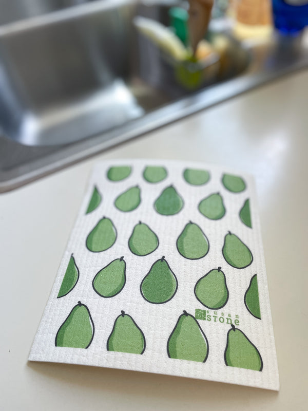 Swedish Dishcloth with Pears