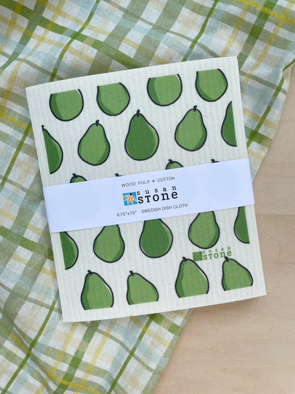Swedish Dishcloth with Pears