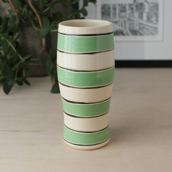 Tumbler with Rugby Stripes