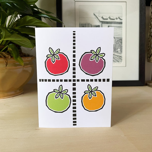 Fresh Tomato Cards Collection of 4