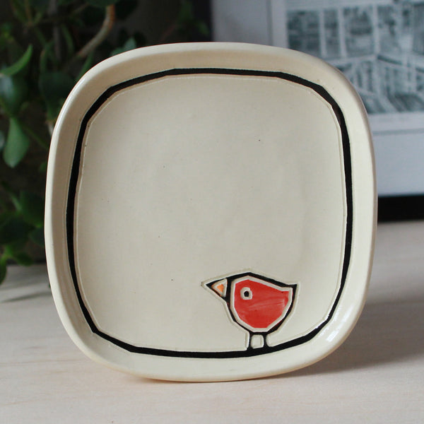Tapas Plate with a Bird