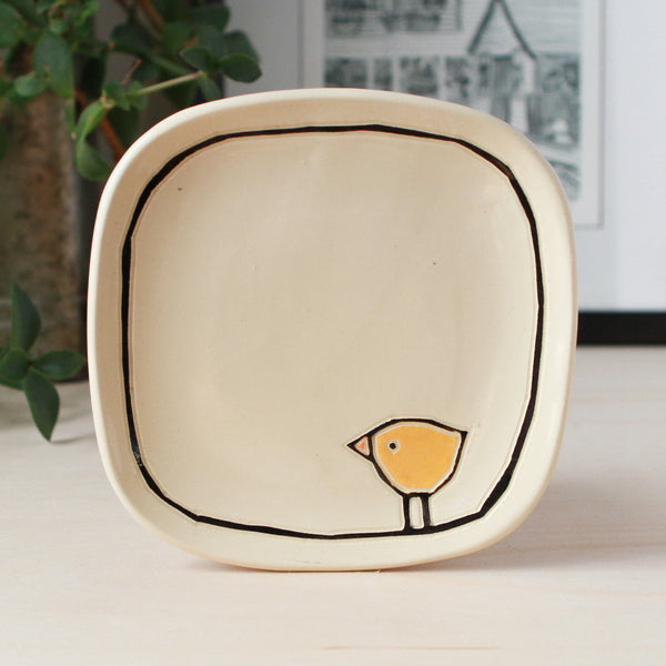 Tapas Plate with a Bird