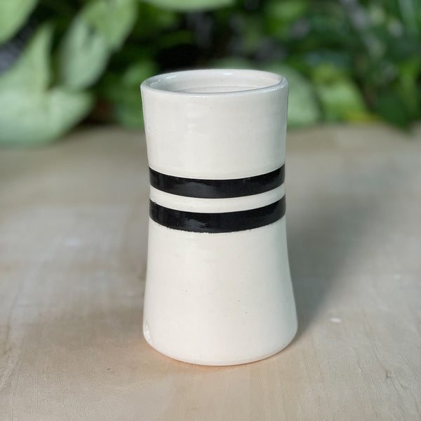 Black and White Flower Vase