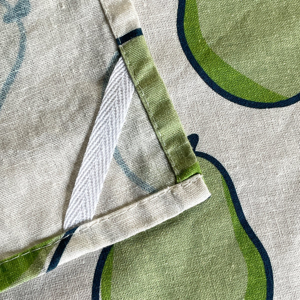 Linen + Cotton Tea Towel with Pears
