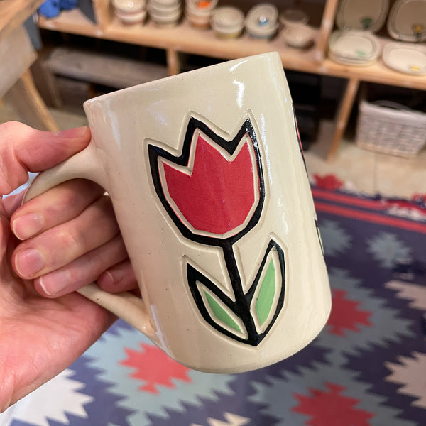 Red Tulip Mug