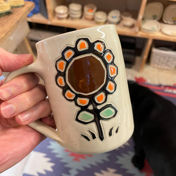 Orange Sunflower Mug