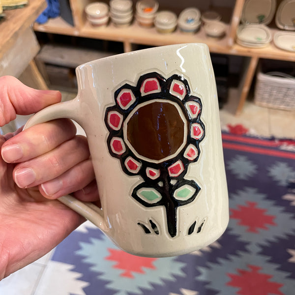Red Sunflower Mug