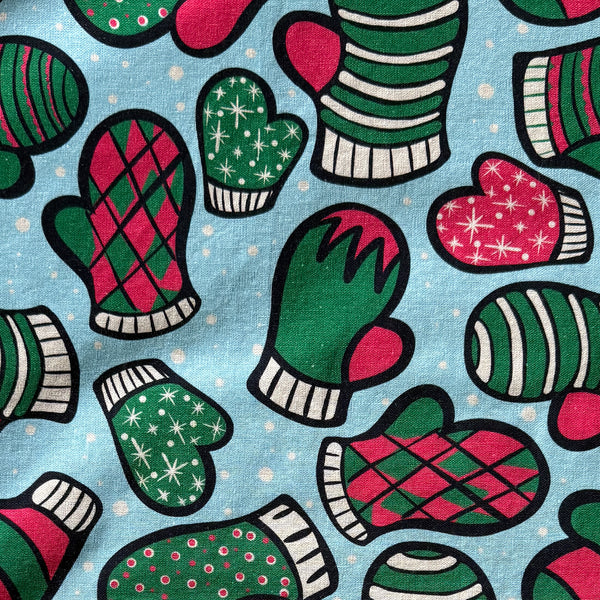 Linen + Cotton Tea Towel with Mittens