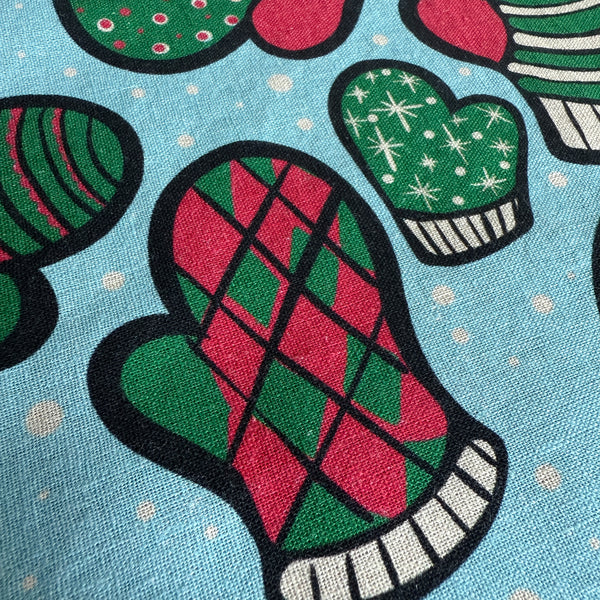 Linen + Cotton Tea Towel with Mittens