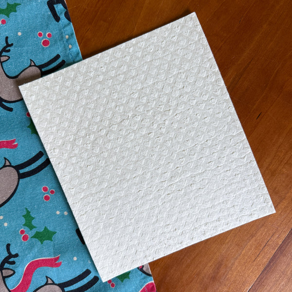 Swedish Dishcloth with Reindeer