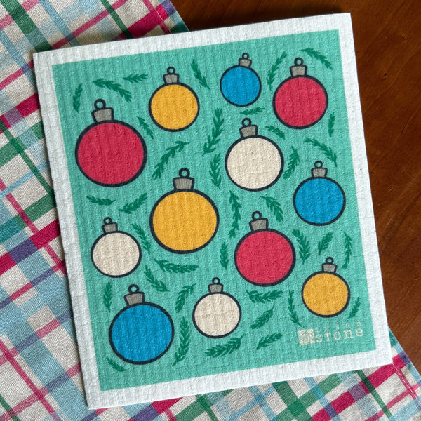 Swedish Dishcloth with Ornaments