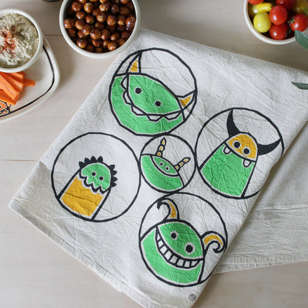 RETIRED MONSTER FLOUR SACK TOWEL