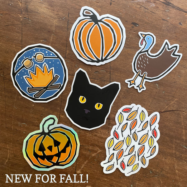 Falling Leaves Sticker