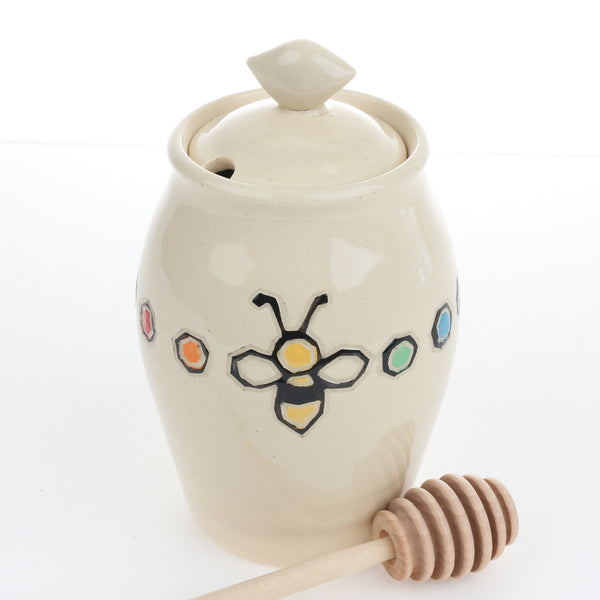 Honey Pot with Honey Bees