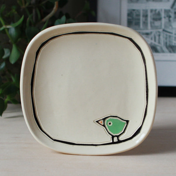 Tapas Plate with a Bird