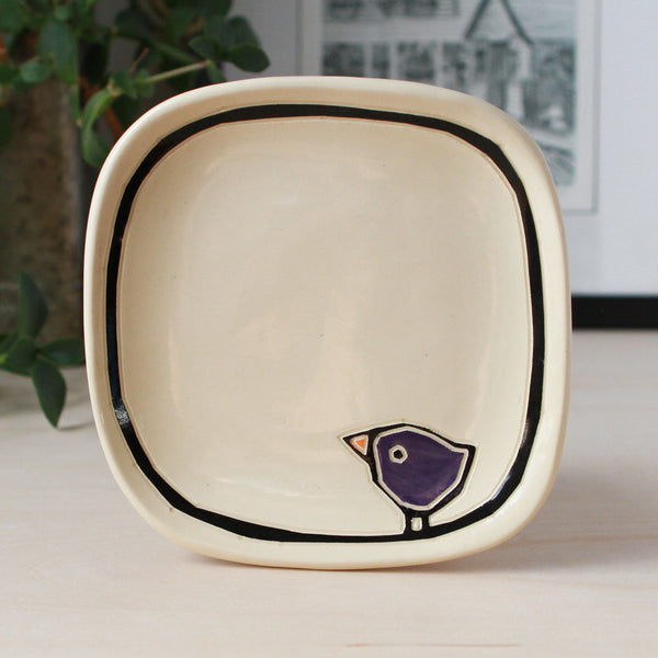 Tapas Plate with a Bird
